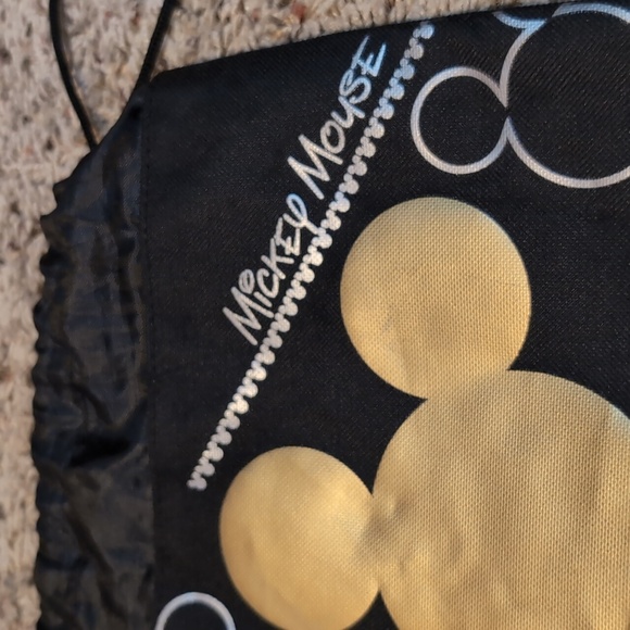Mickey Mouse Drawstring Mini Backpack String Reusable Disney Bag - Picture 2 of 6